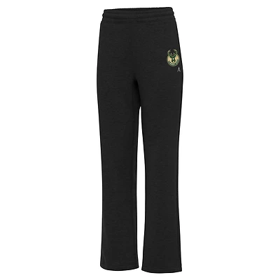 Women's Antigua  Black Milwaukee Bucks Victory Sweatpants