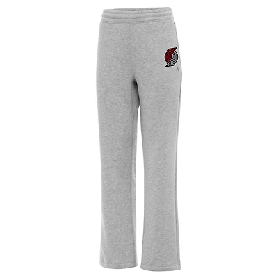 Women's Antigua  Heather Gray Portland Trail Blazers Victory Sweatpants