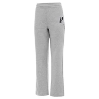 Women's Antigua  Heather Gray San Antonio Spurs Victory Sweatpants