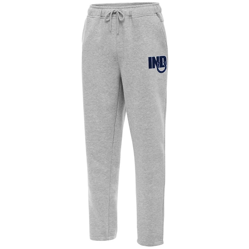 Men's Antigua  Heather Gray Indianapolis Colts Victory Sweatpants