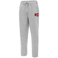 Men's Antigua  Heather Gray Kansas City Chiefs Victory Sweatpants