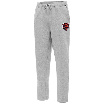 Men's Antigua  Heather Gray Chicago Bears Victory Sweatpants