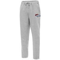 Men's Antigua  Heather Gray Denver Broncos Victory Sweatpants