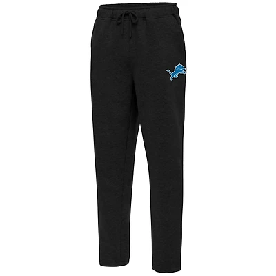 Men's Antigua Black Detroit Lions Victory Sweatpants