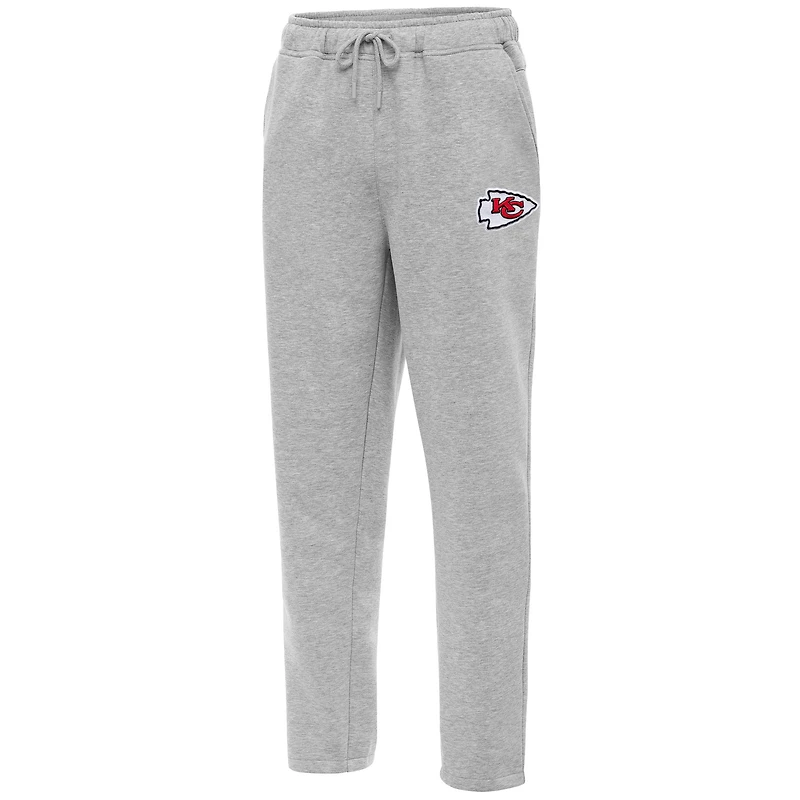 Men's Antigua  Heather Gray Kansas City Chiefs Victory Sweatpants