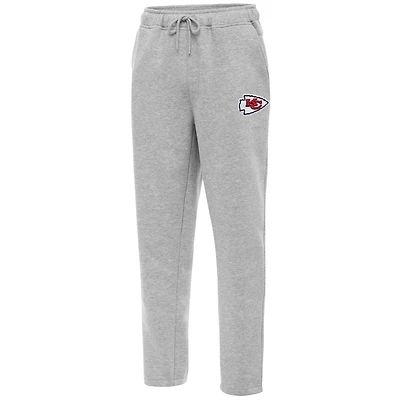 Men's Antigua  Heather Gray Kansas City Chiefs Victory Sweatpants