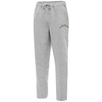 Men's Antigua  Heather Gray Los Angeles Chargers Victory Sweatpants