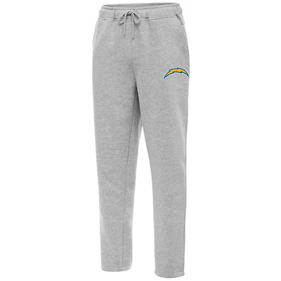 Men's Antigua  Heather Gray Los Angeles Chargers Victory Sweatpants