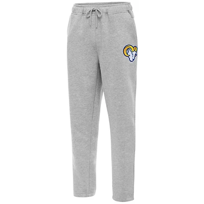 Men's Antigua  Heather Gray Los Angeles Rams Victory Sweatpants