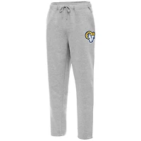 Men's Antigua  Heather Gray Los Angeles Rams Victory Sweatpants
