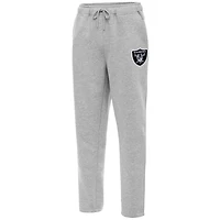 Men's Antigua  Heather Gray Las Vegas Raiders Victory Sweatpants