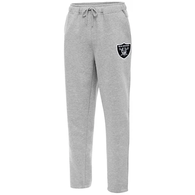 Men's Antigua  Heather Gray Las Vegas Raiders Victory Sweatpants