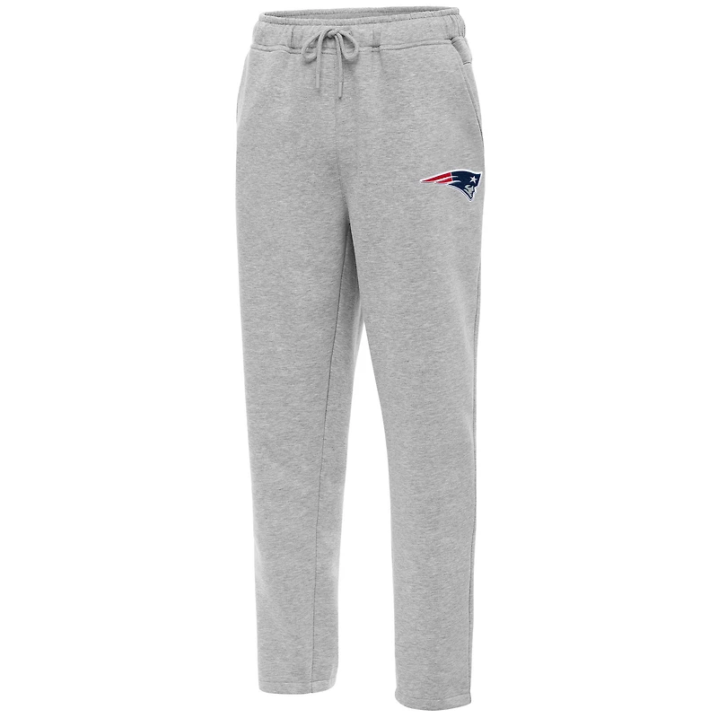 Men's Antigua  Heather Gray New England Patriots Victory Sweatpants