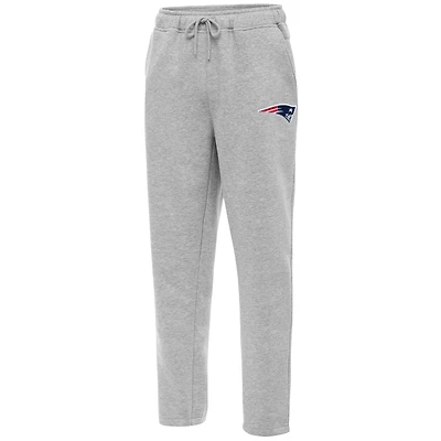 Men's Antigua  Heather Gray New England Patriots Victory Sweatpants