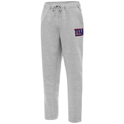 Men's Antigua  Heather Gray New York Giants Victory Sweatpants