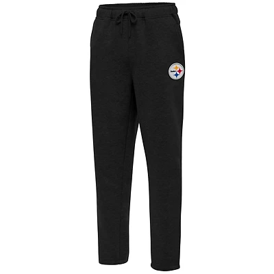 Men's Antigua Black Pittsburgh Steelers Victory Sweatpants