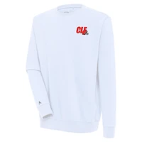 Men's Antigua  White Cleveland Browns Victory Pullover Sweatshirt