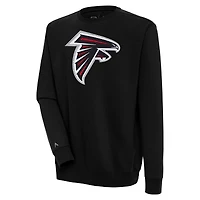 Men's Antigua  Black Atlanta Falcons Victory Pullover Sweatshirt