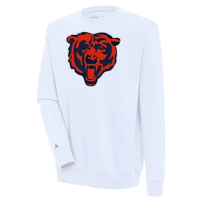 Men's Antigua  White Chicago Bears Victory Pullover Sweatshirt
