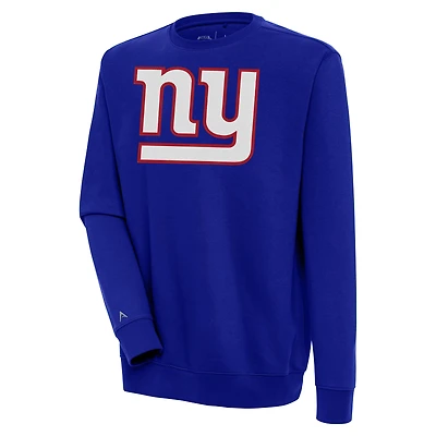 Men's Antigua  Royal New York Giants Victory Pullover Sweatshirt