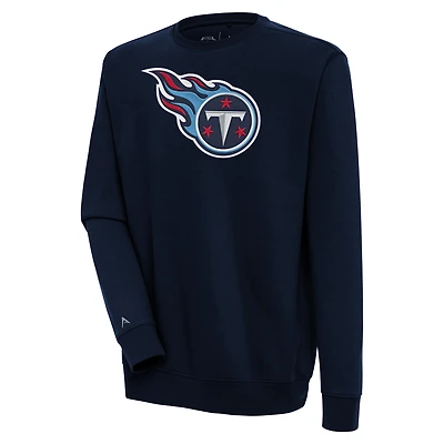 Men's Antigua Navy Tennessee Titans Victory Pullover Sweatshirt
