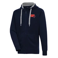 Men's Antigua  Navy Chicago Bears Victory Full-Zip Hoodie