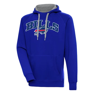 Men's Antigua  Royal Buffalo Bills Victory Pullover Hoodie