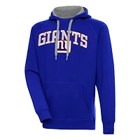 Men's Antigua  Royal New York Giants Victory Pullover Hoodie