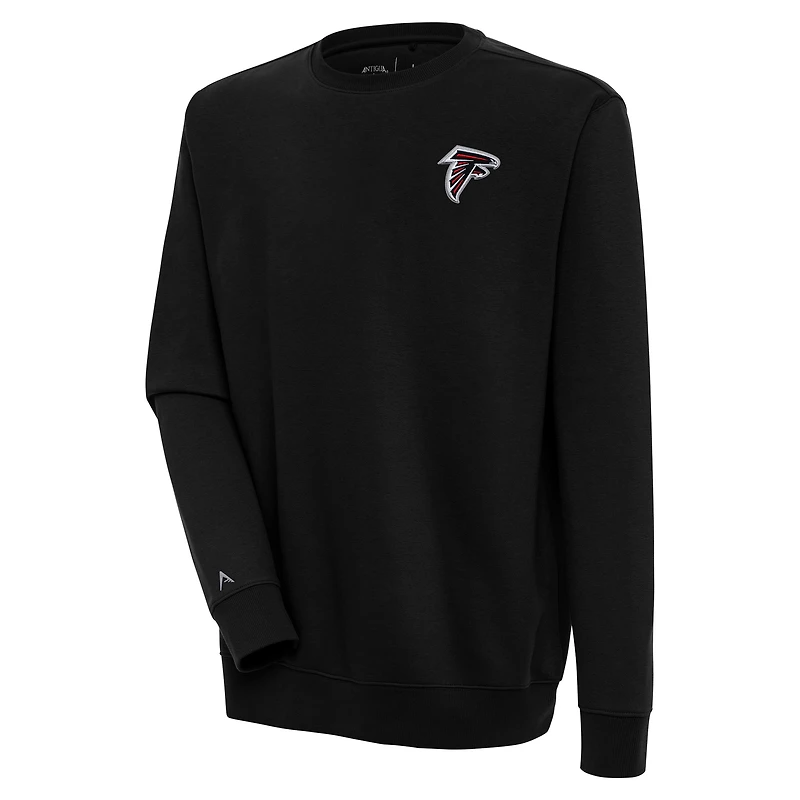 Men's Antigua Black Atlanta Falcons Victory Pullover Sweatshirt