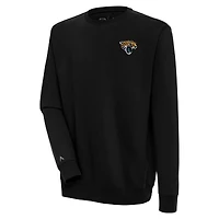 Men's Antigua  Black Jacksonville Jaguars Victory Pullover Sweatshirt