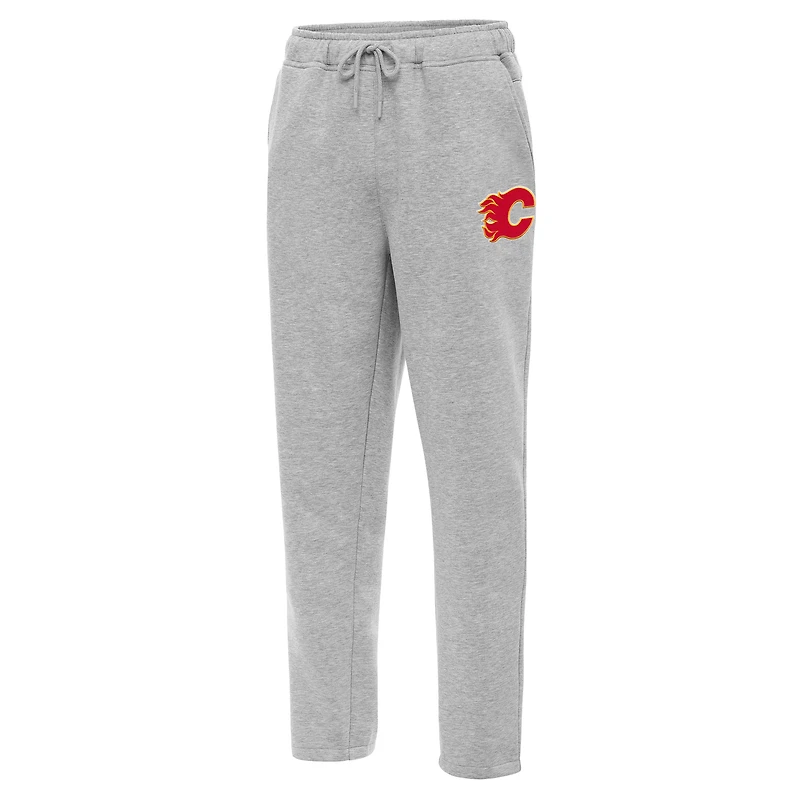 Men's Antigua  Heather Gray Calgary Flames Victory Sweatpants