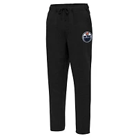 Men's Antigua  Black Edmonton Oilers Victory Sweatpants