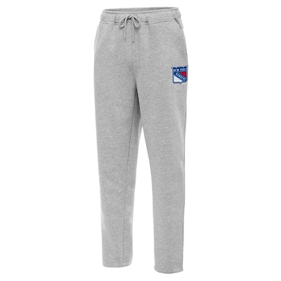 Men's Antigua  Heather Gray New York Rangers Victory Sweatpants