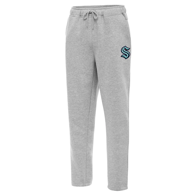 Men's Antigua  Heather Gray Seattle Kraken Victory Sweatpants