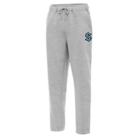 Men's Antigua  Heather Gray Seattle Kraken Victory Sweatpants