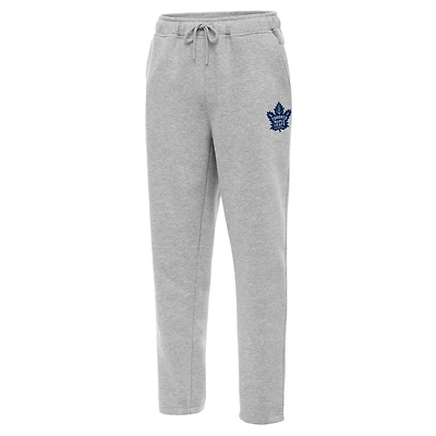 Men's Antigua  Heather Gray Toronto Maple Leafs Victory Sweatpants
