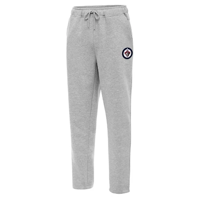 Men's Antigua  Heather Gray Winnipeg Jets Victory Sweatpants