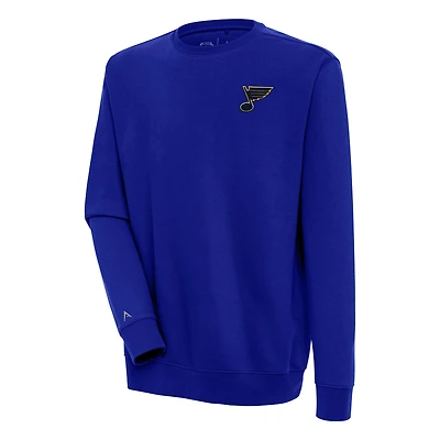 Men's Antigua  Blue St. Louis Blues Victory Pullover Sweatshirt