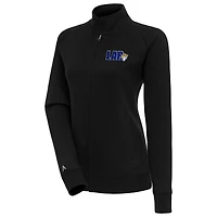 Women's Antigua  Black Los Angeles Rams Victory Full-Zip Jacket