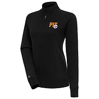 Women's Antigua  Black Pittsburgh Steelers Victory Full-Zip Jacket