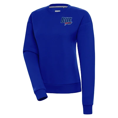 Women's Antigua  Royal Buffalo Bills Victory Pullover Sweatshirt