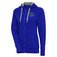 Women's Antigua  Royal Buffalo Bills Victory Full-Zip Hoodie