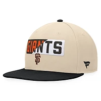 Men's Fanatics Khaki/Black San Francisco Giants Cycle Snapback Hat