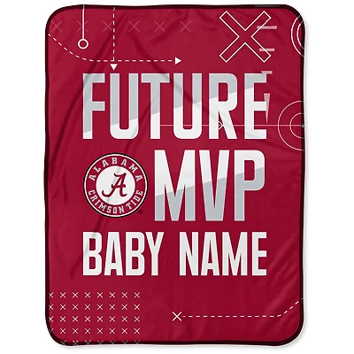 Chad & Jake Alabama Crimson Tide 30" x 40" Personalized Baby Blanket