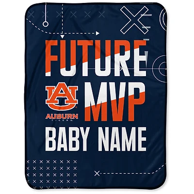 Chad & Jake Auburn Tigers 30" x 40" Personalized Baby Blanket