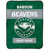 Chad & Jake Babson Beavers 30" x 40" Personalized Baby Blanket