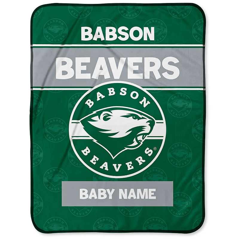 Chad & Jake Babson Beavers 30" x 40" Personalized Baby Blanket