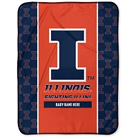 Chad & Jake Illinois Fighting Illini 30" x 40" Personalized Baby Blanket