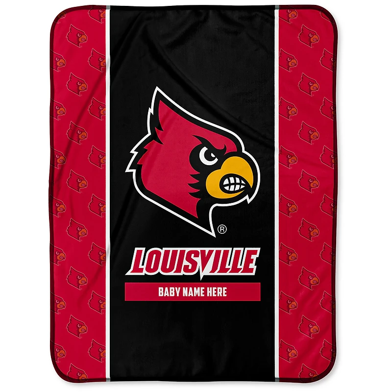 Chad & Jake Louisville Cardinals 30" x 40" Personalized Baby Blanket