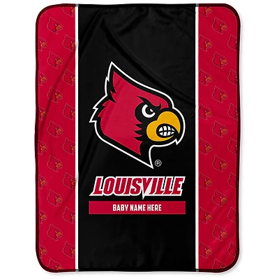 Chad & Jake Louisville Cardinals 30" x 40" Personalized Baby Blanket